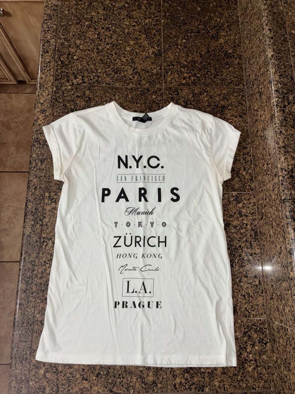 Forever 21 World Cities Travel T-Shirt